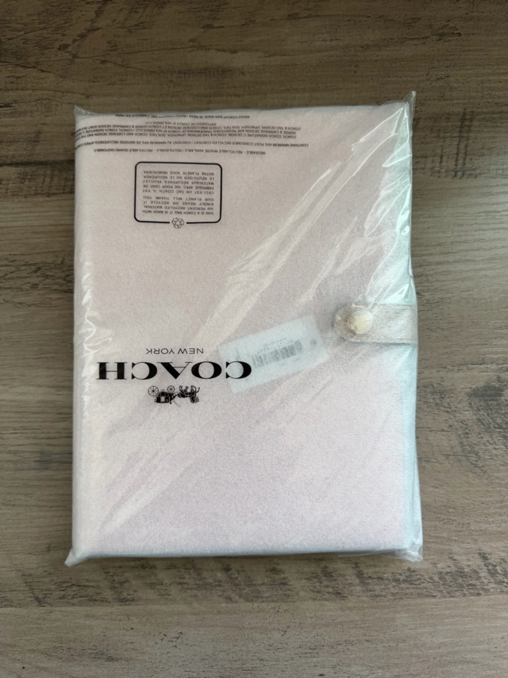 Coach Powder Pink Notebook In Signature Canvas - Picture 7 of 9